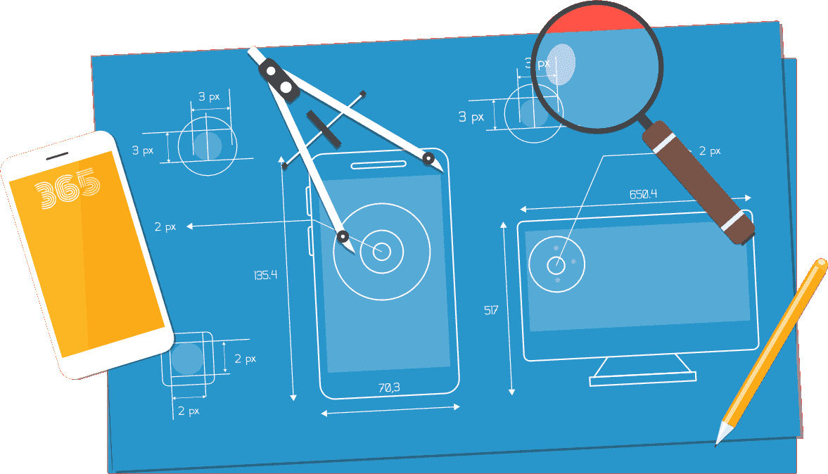 Blueprint illustration